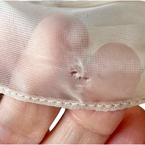 Vintage Honey Suckle Girls Size 6X Dress With Cream Lace Accents & Bow Sash - Picture 9 of 16